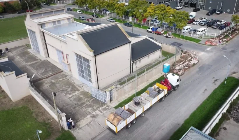 Obra de infraestructura eléctrica de EDEA en la zona norte de Mar del Plata.