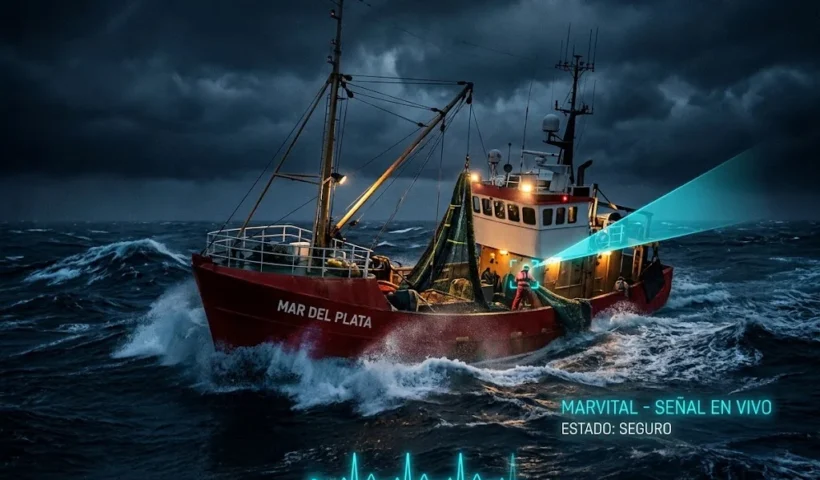 Presentación de la plataforma Marvital en la Feria Internacional Portuaria FIP 2026 Mar del Plata.